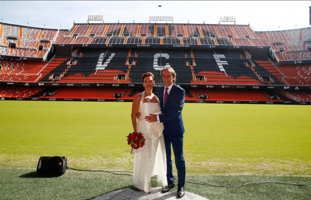 La boda de Ricardo Arias en Mestalla