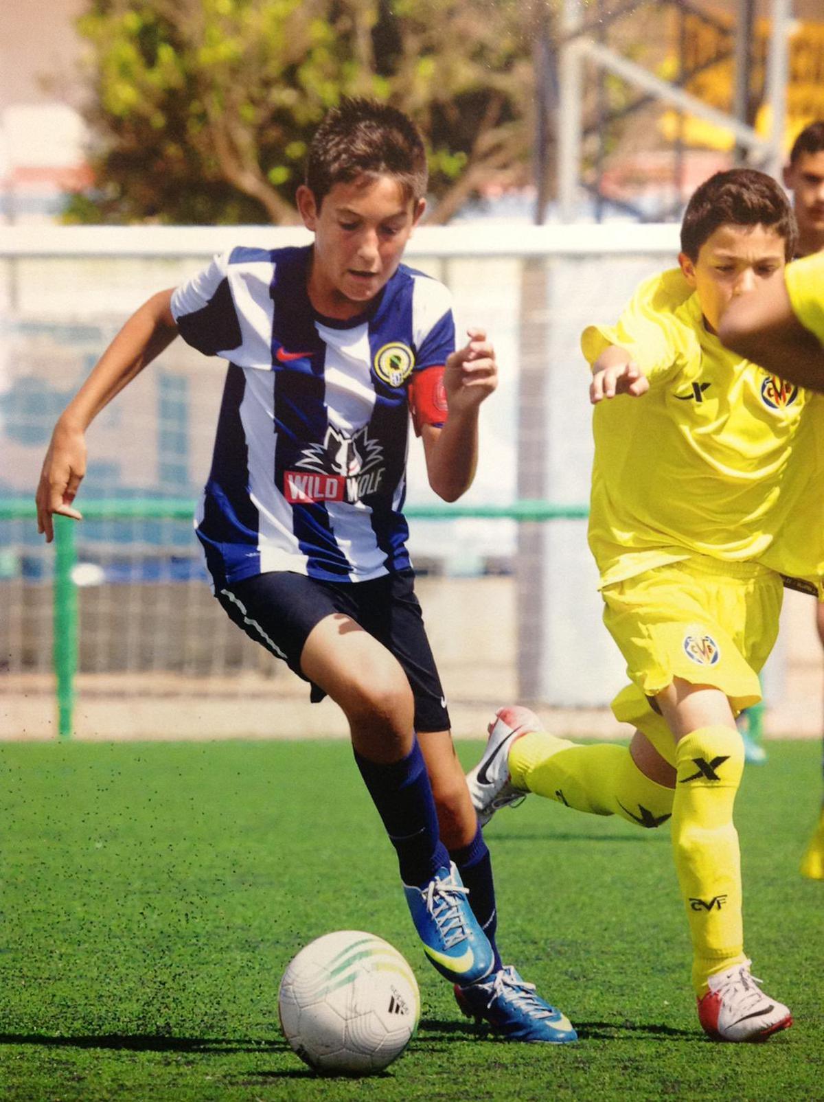 Mangada, en su época de canterano.
