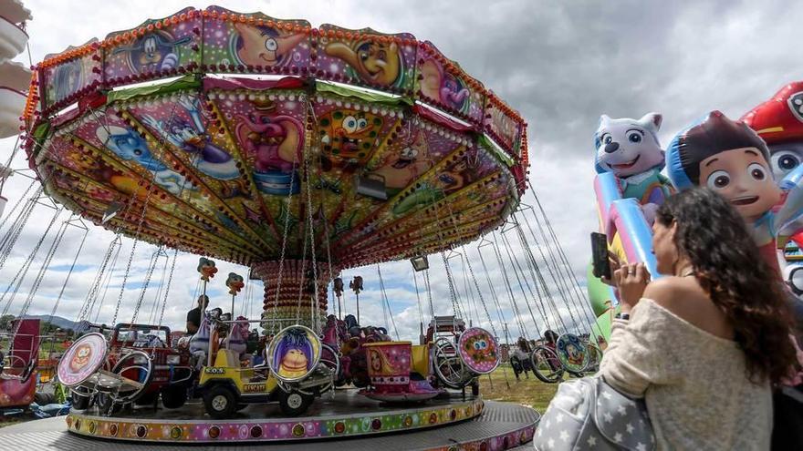 La zona de atracciones infantiles en La Florida.