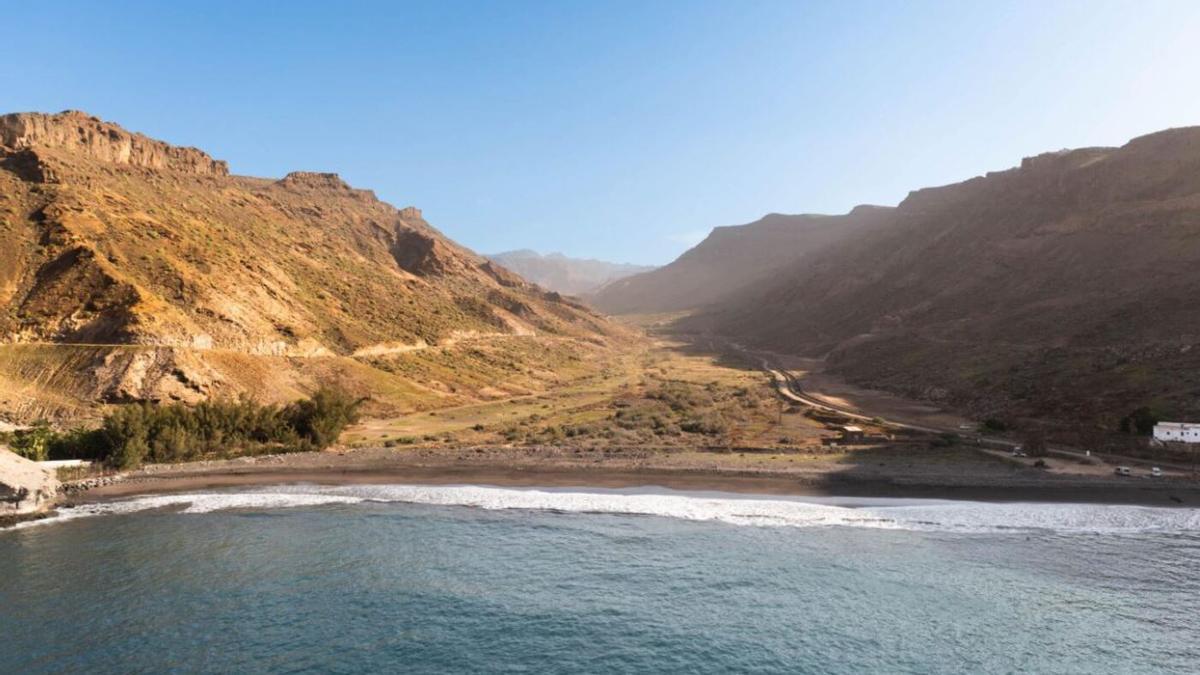 Playa de Veneguera, en la costa de Mogán.