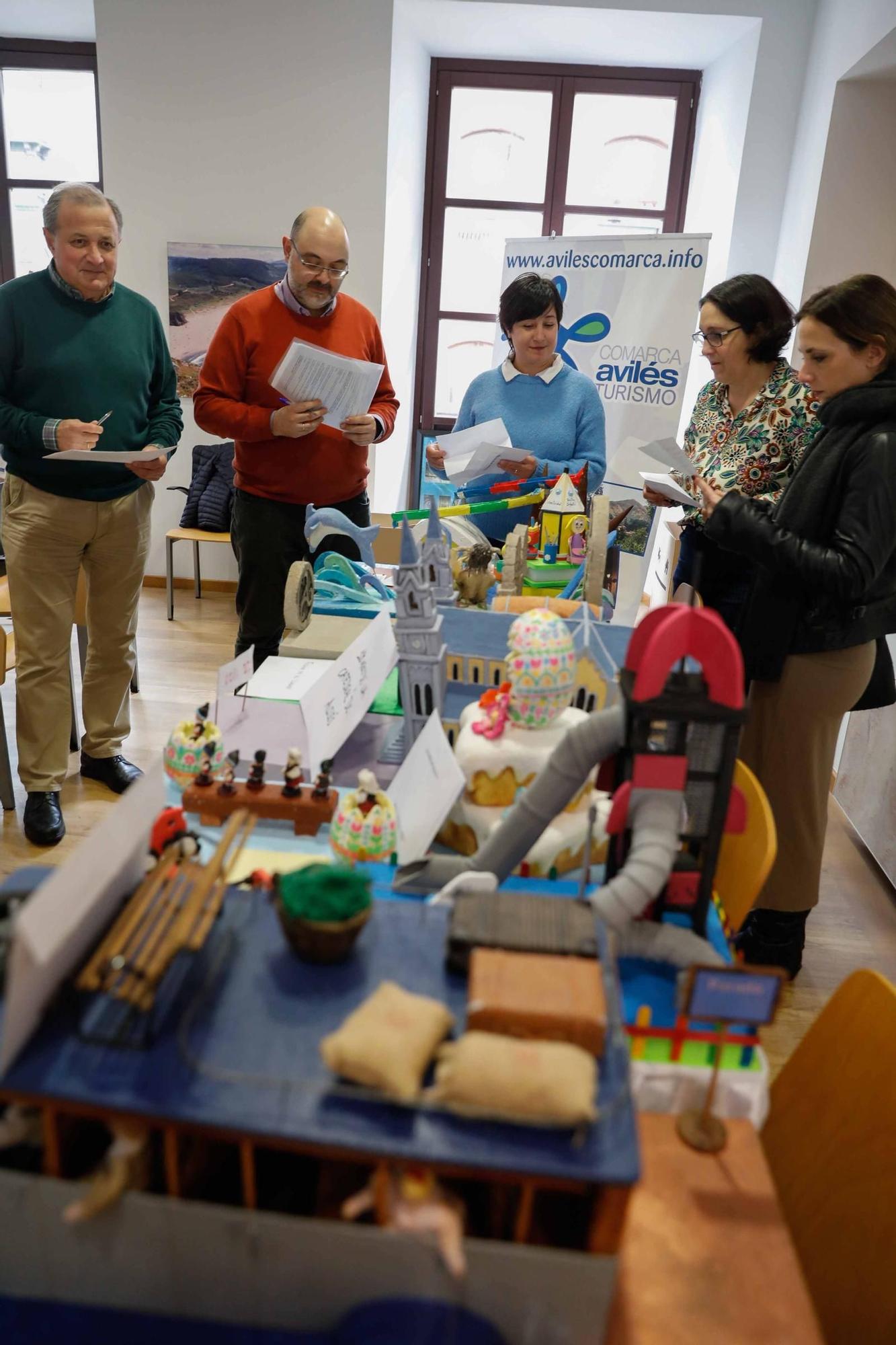 EN IMÁGENES: Las maquetas de las carrozas de El Bollo de Avilés