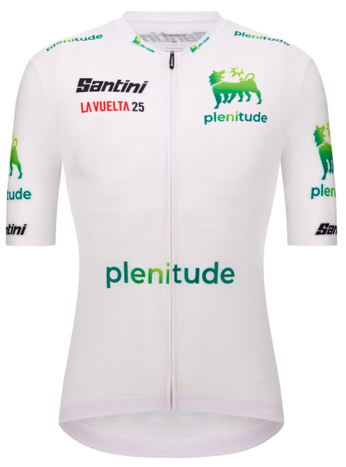 El maillot blanco de líder de los jóvenes de la Vuelta