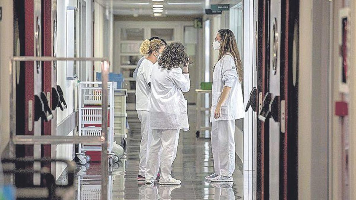 Enfermeras durante su jornada laboral