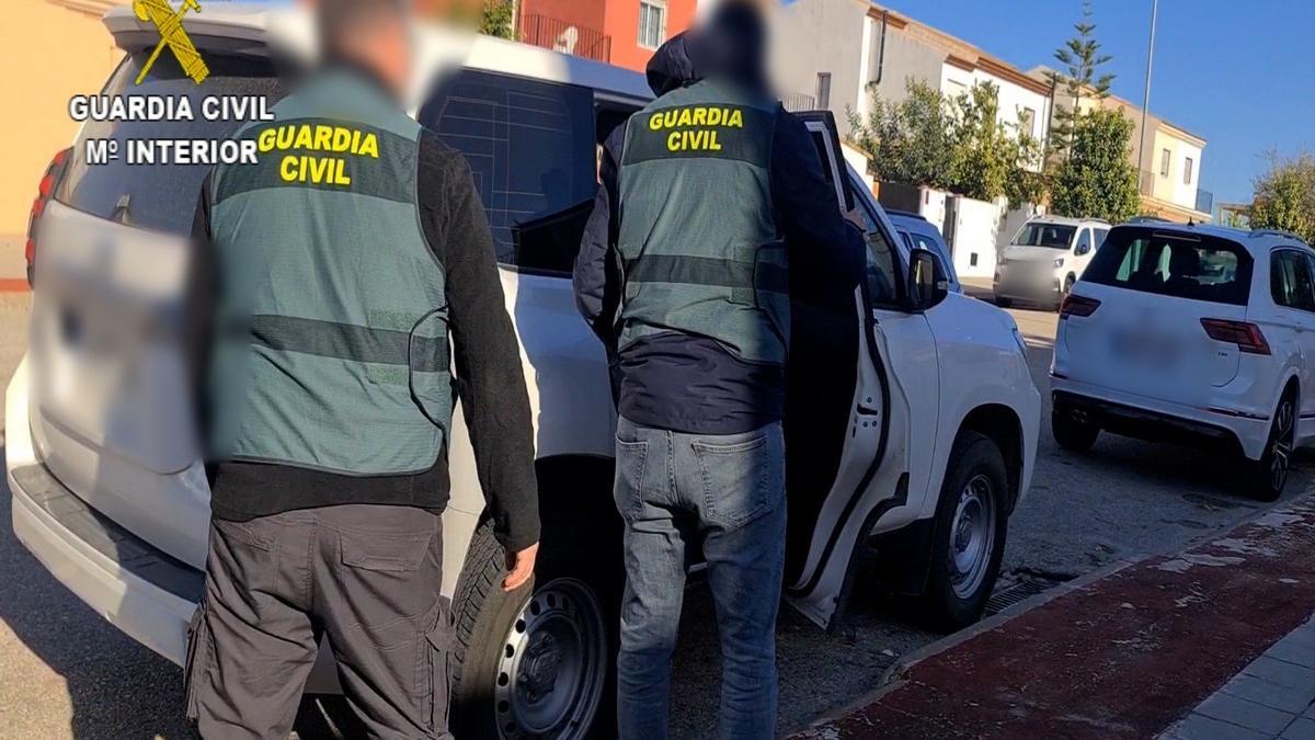 Actuación de la Guardia Civil.