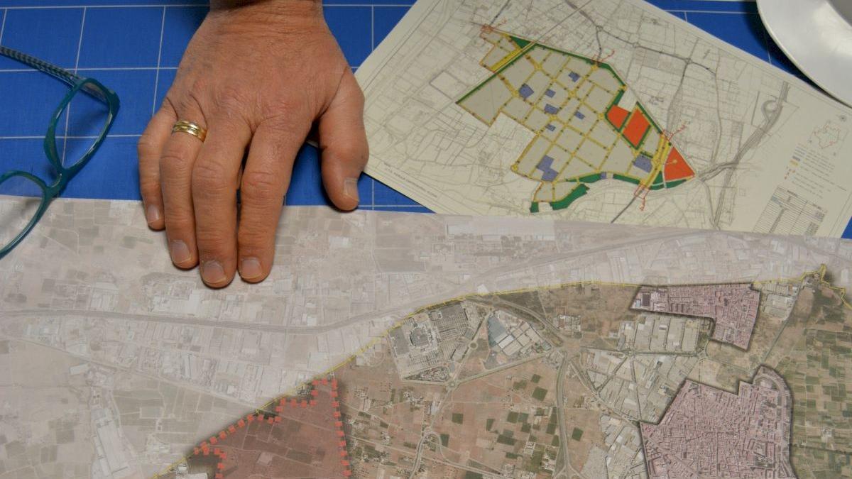 El Parque Comarcal de Innovación El Pont dels Cavalls de Aldaia, sobre el plano.