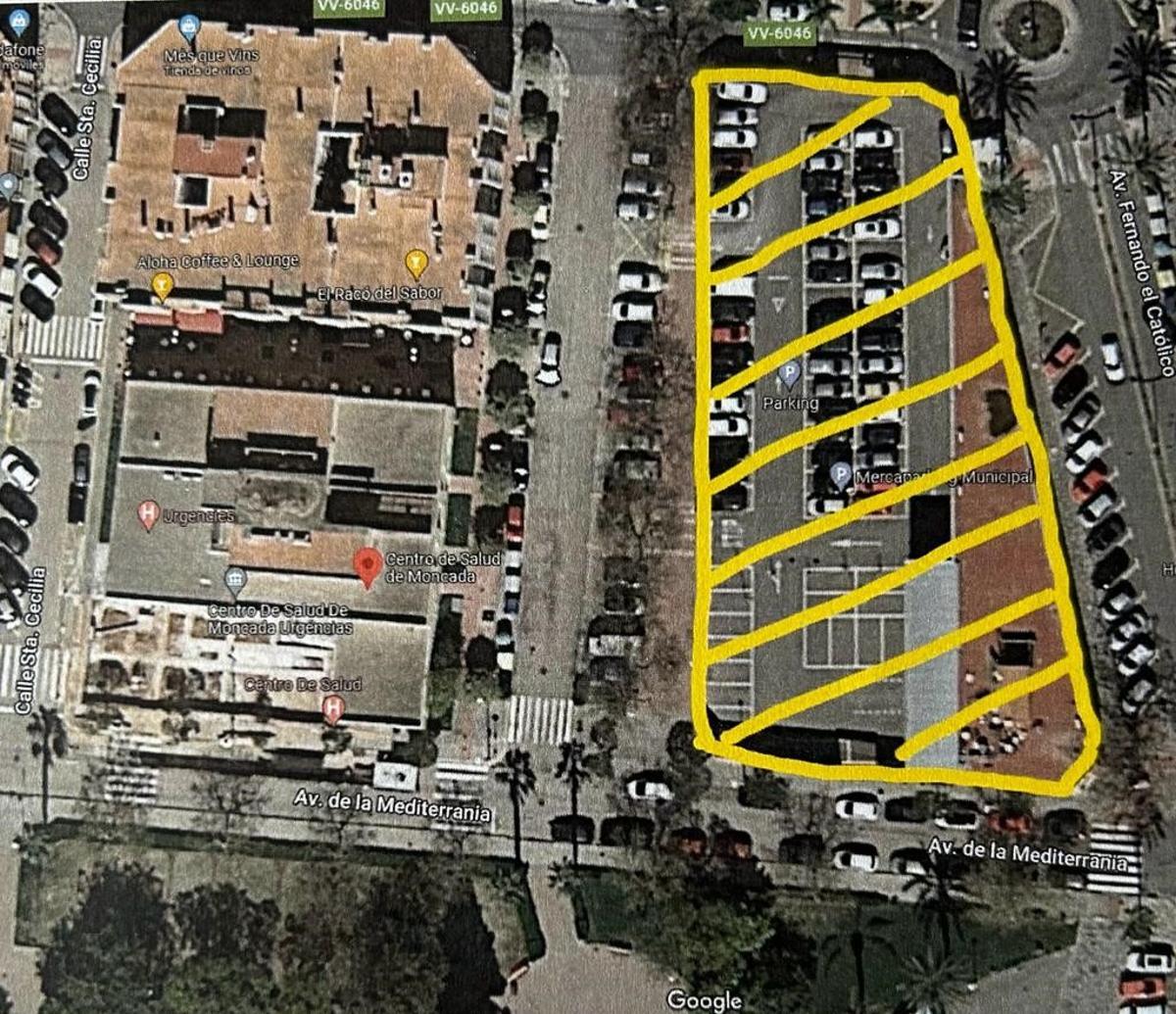 Solar donde irá el Centro de Salud Integrado de Moncada