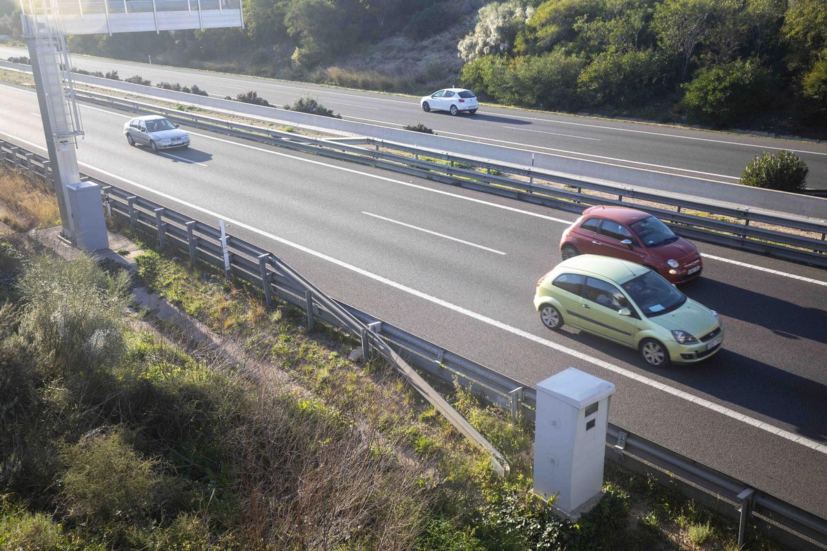 Uno de los radares de la autopista de Inca