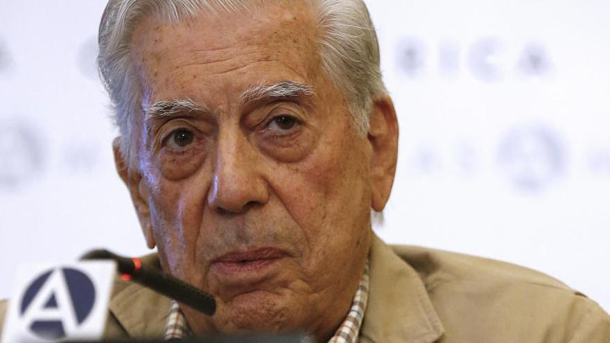 Mario Vargas Llosa, ayer.