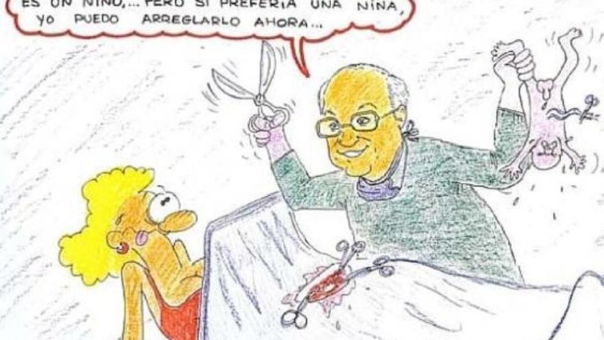 Polémica por las viñetas de un ginecólogo de Gandia