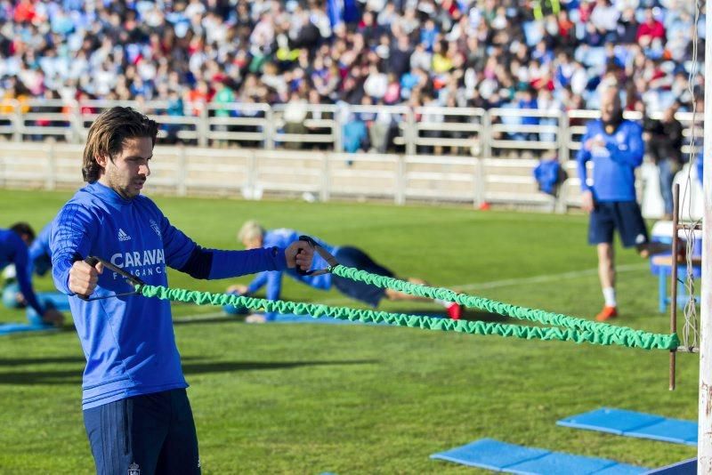 Entrenamiento de puertas abiertas del Real Zaragoza