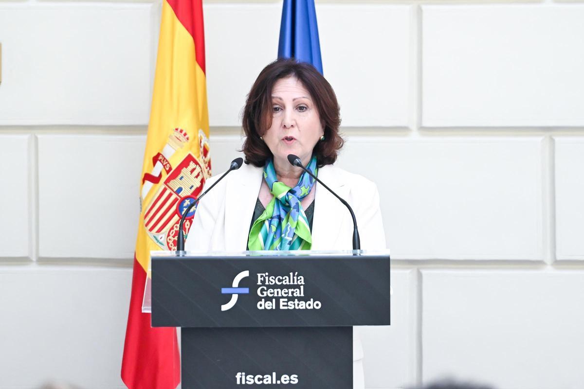 La fiscal general del Estado, Teresa Peramato, visita las nuevas dependencias de la Fiscalía General del Estado en Madrid, a 27 de abril de 2026, en Madrid (España).