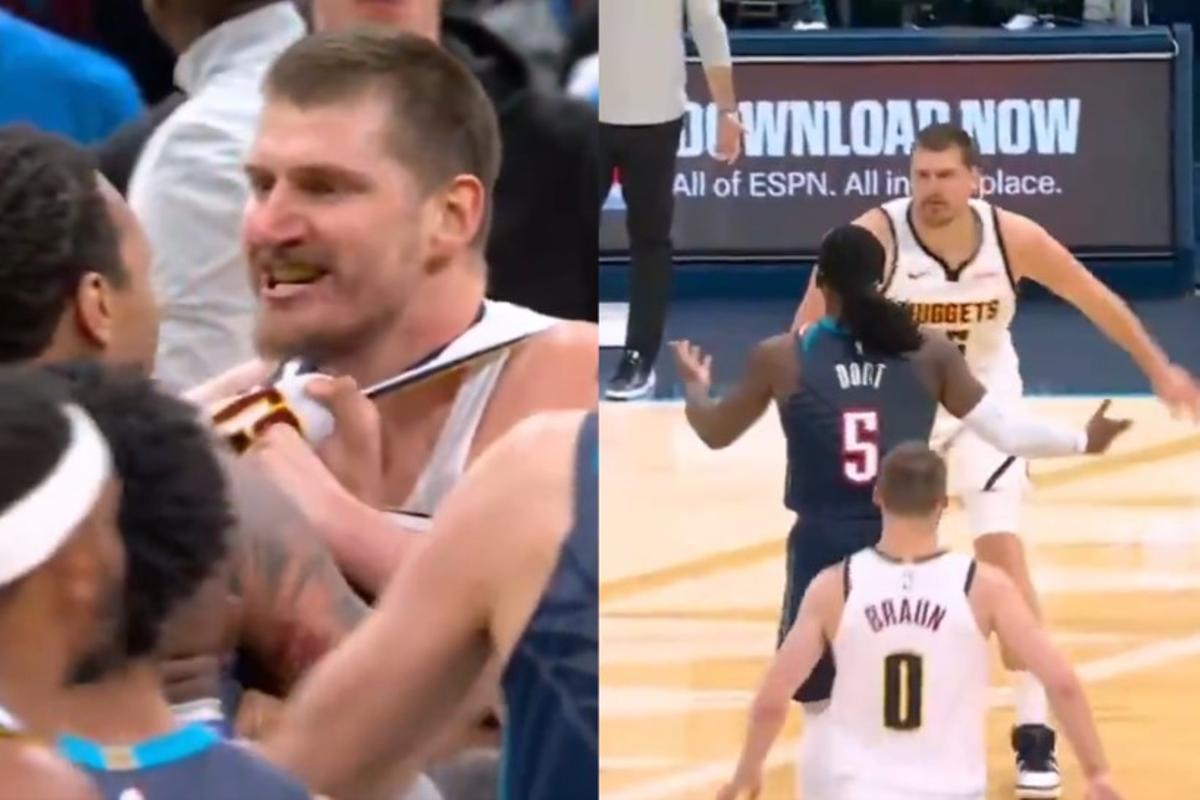 Jokic y Dort se engancharon en el cuarto final después de una falta demasiado agresiva de Dort