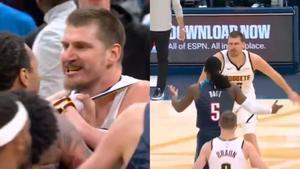 Jokic y Dort se engancharon en el cuarto final después de una falta demasiado agresiva de Dort