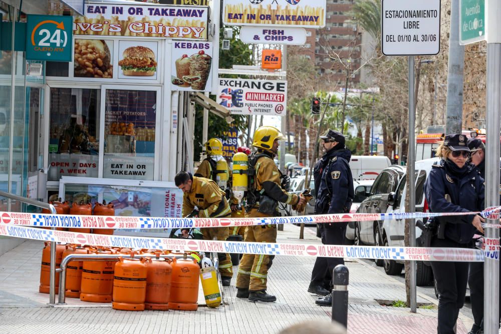 Un herido en una explosión de gas en un restaurante de Benidorm