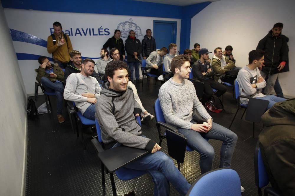 Rueda de prensa de la directiva del Real Avilés