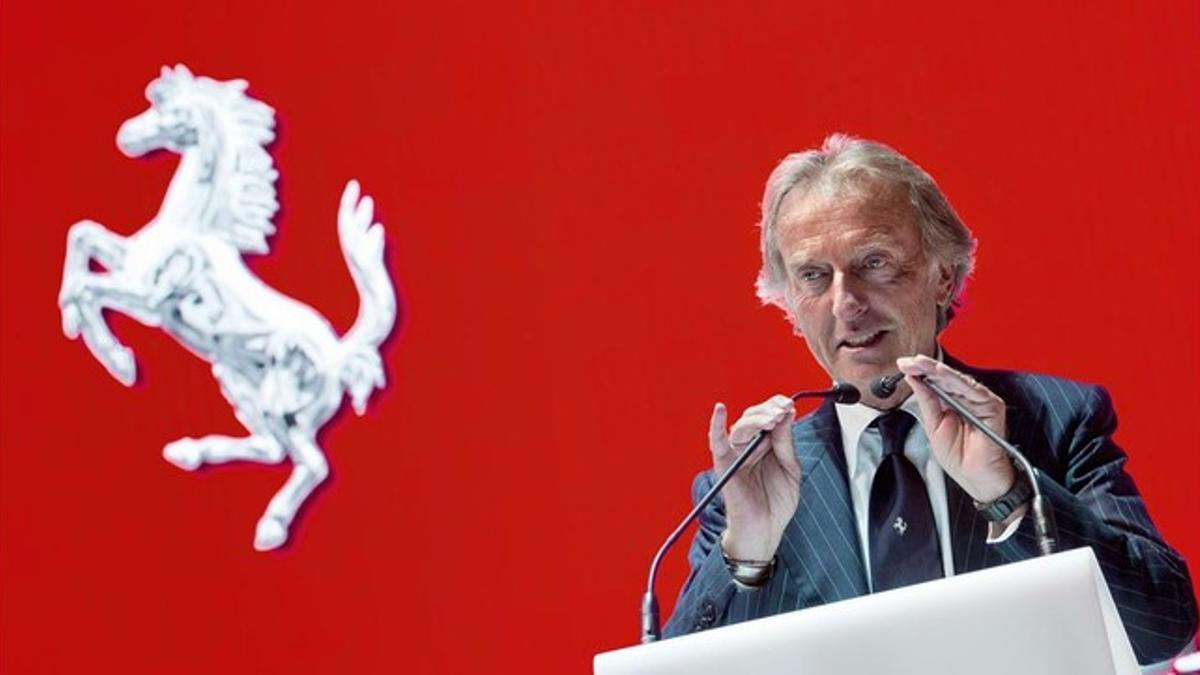 Montezemolo, en una rueda de prensa.