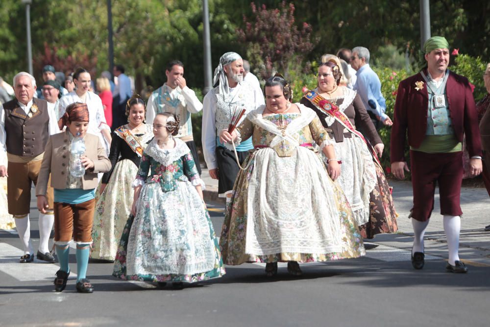 Homenaje a la Senyera de la agrupación de Fallas del Marítim