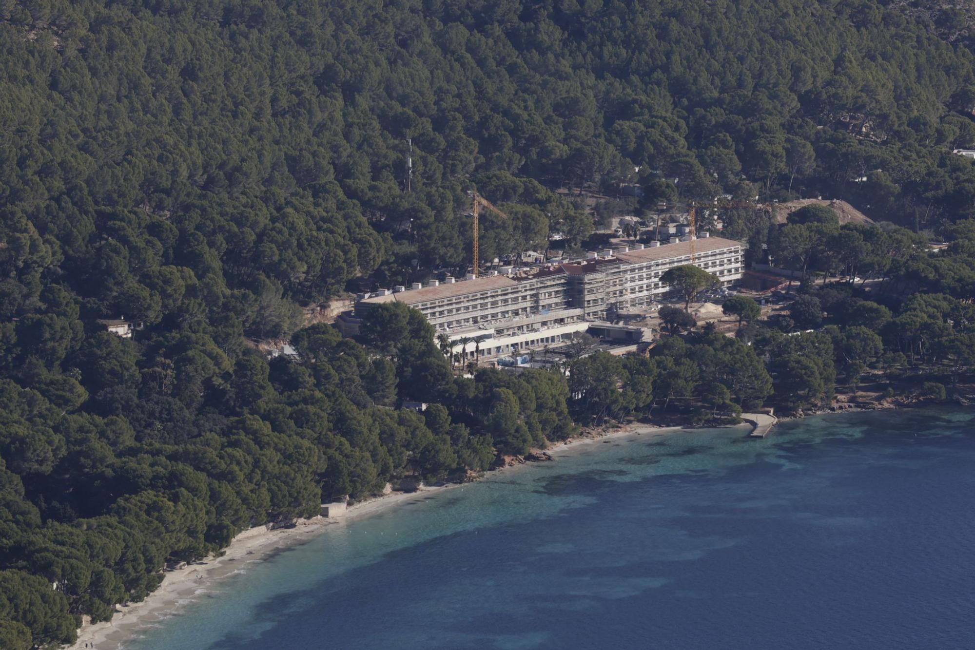 So sieht es auf der Baustelle des neuen Hotel Formentor aus