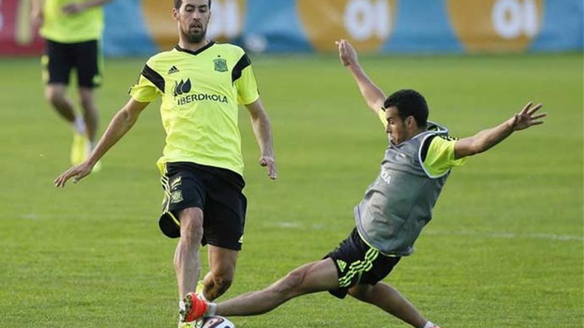 Busquets y Pedro, entre otros, regresan este jueves a los entrenamientos