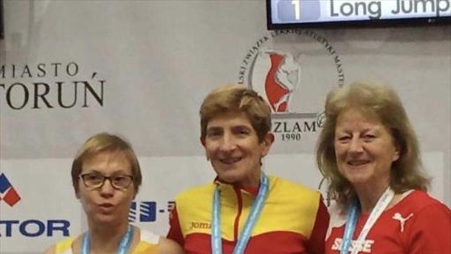 Escribano, campeona del mundo máster en longitud