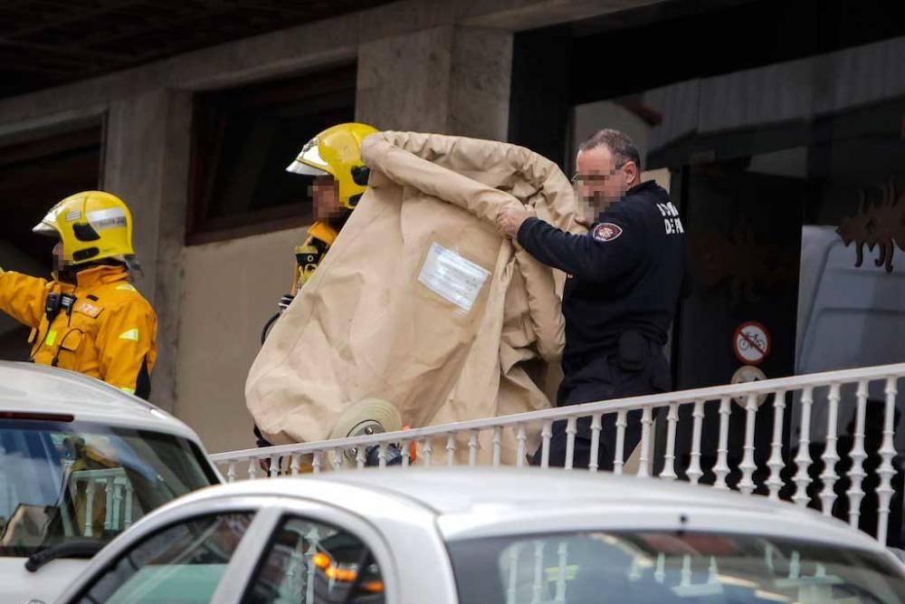 Un hombre se suicida en Palma provocando una nube tóxica que afecta a tres policías