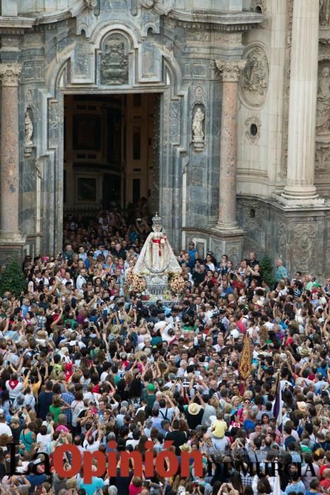 Salida de la Virgen de la Fuensanta desde la Cated