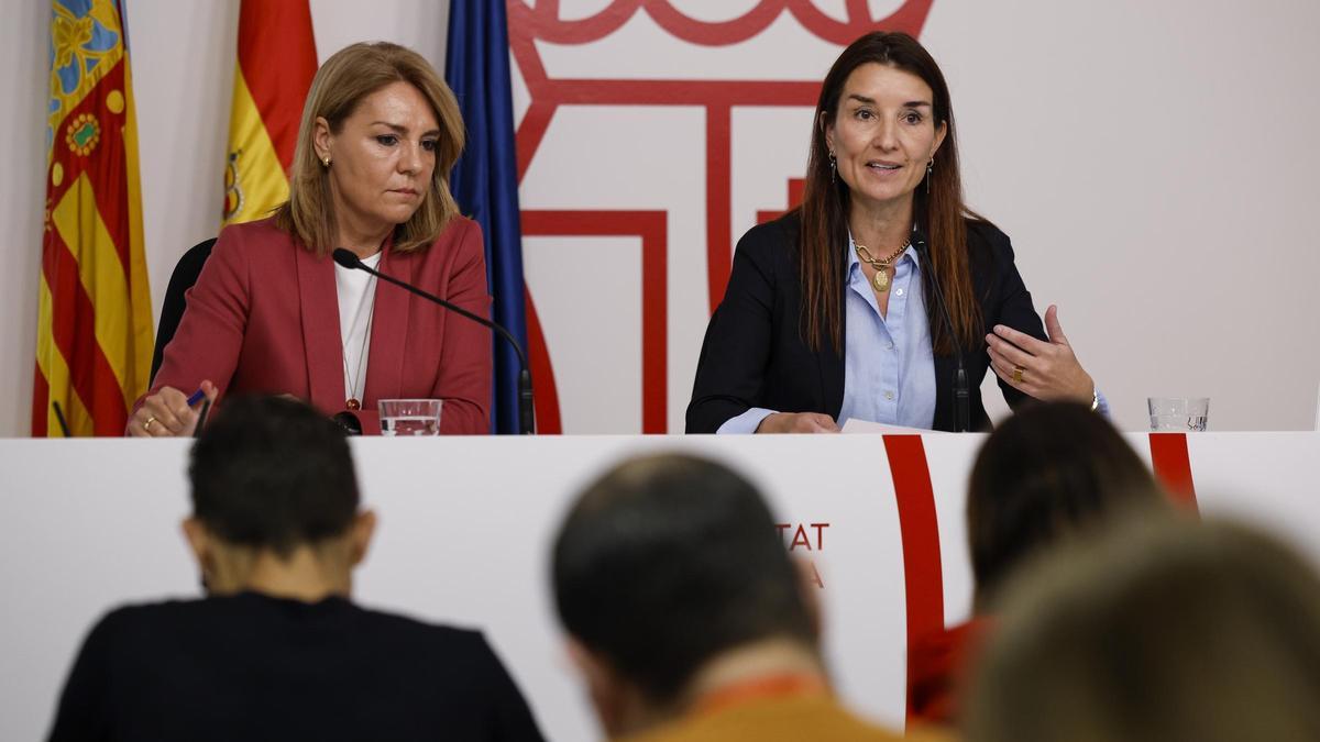 Susana Camarero y Ruth Merino han comparecido este lunes en rueda de prensa