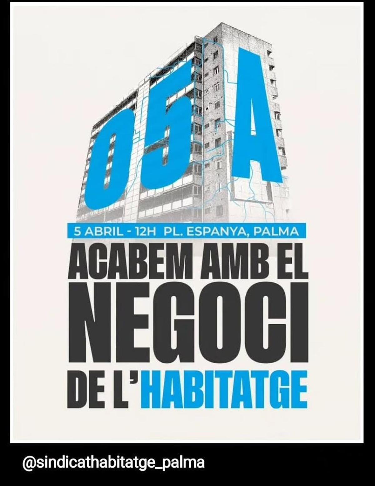 Cartel de la manifestaicón de día 5.