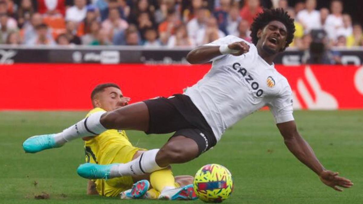 Yeremi y Thierry, en Mestalla