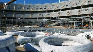 El Nou Mestalla entra en una fase clave: últimos retoques antes de alzar su cubierta