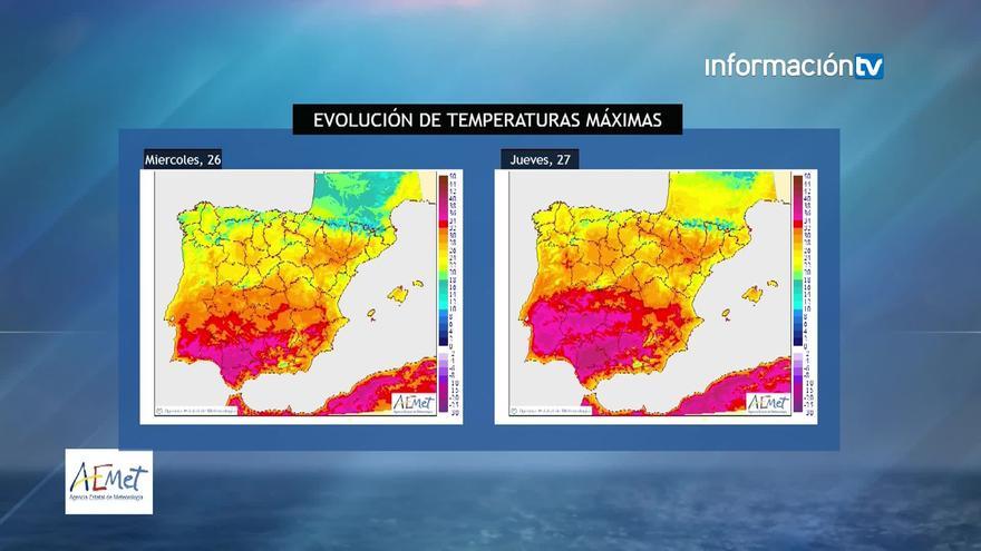 Las temperaturas suben en todo el país, salvo en puntos del Mediterráneo