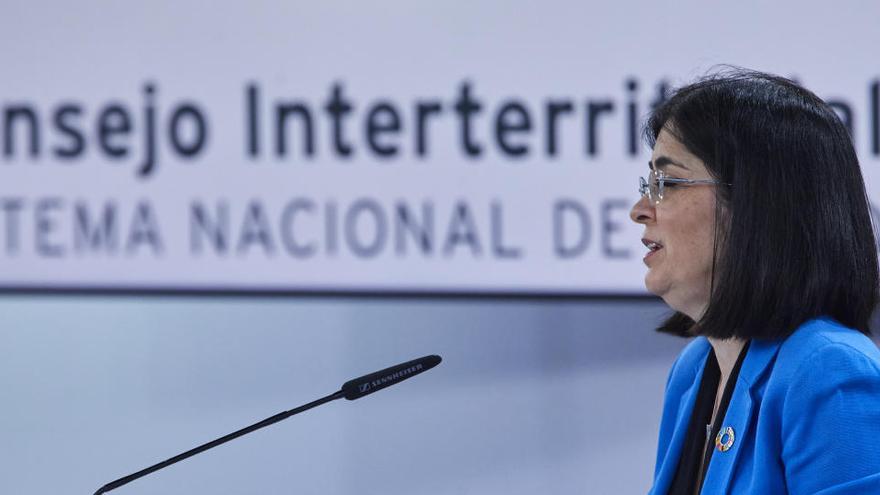 La ministra de Sanidad, Carolina Darias.