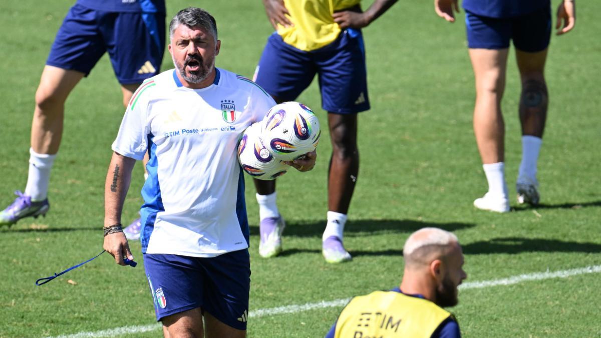 Gennaro Gattuso, entrenador de la selección italiana
