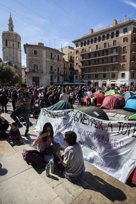 Actividades con motivo del 8M en la plaza de la Virgen