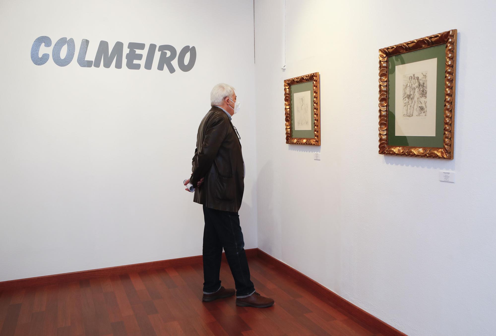 Pablo Picasso, Marcel Vertés, Manuel Colmeiro y Luis Seoane, en la Casa das Artes