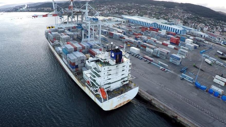 El Puerto de Marín mueve más de 30.000 toneladas en contenedores en una semana