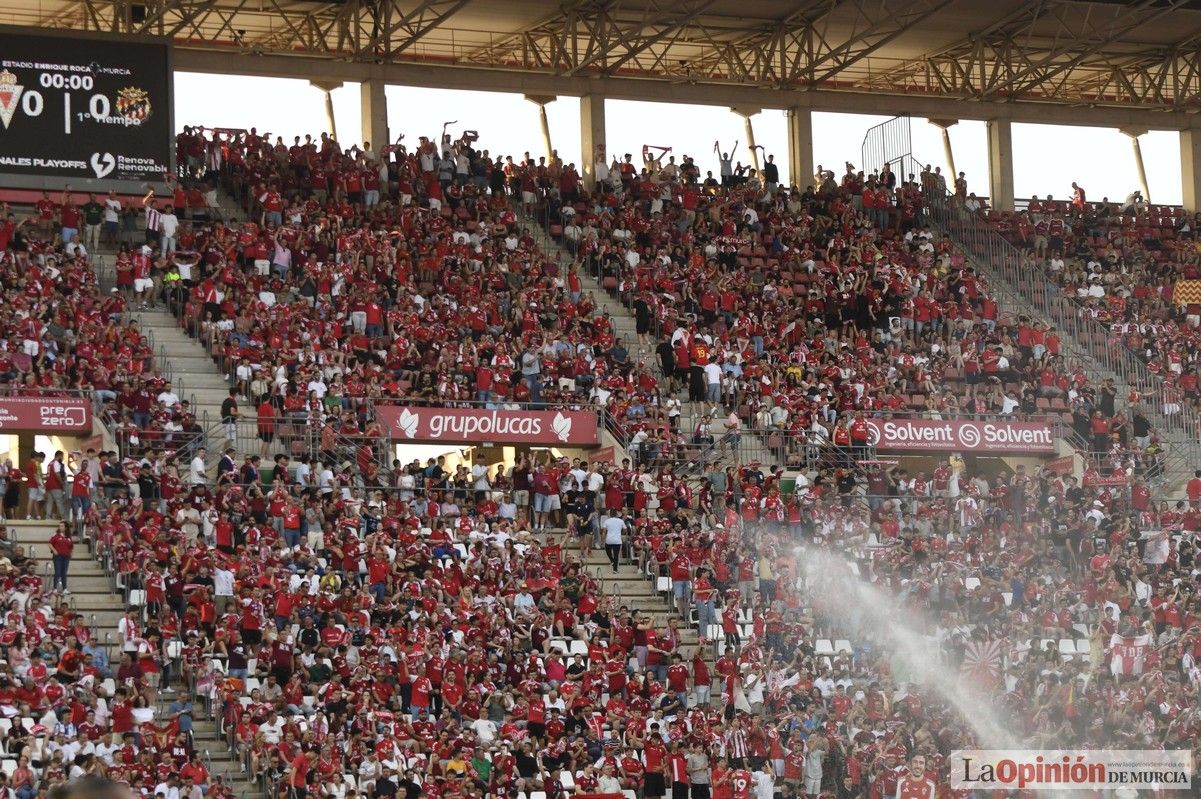 Así fue el encuentro del play off del Real Murcia y el Nástic en la lucha por el ascenso