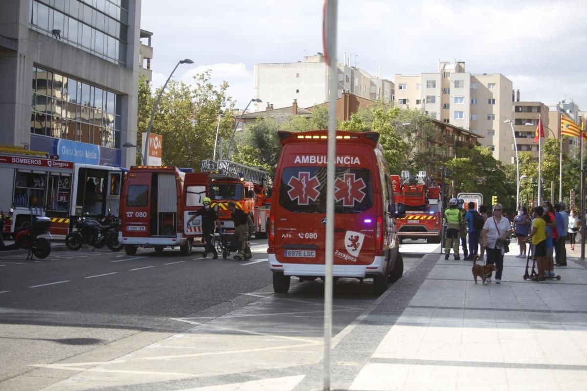 Incendio en el WTC de Zaragoza