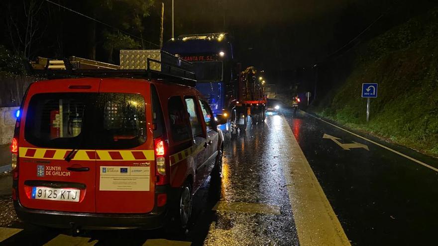 Punto de la carretera en Areas donde ocurrió el atropello.