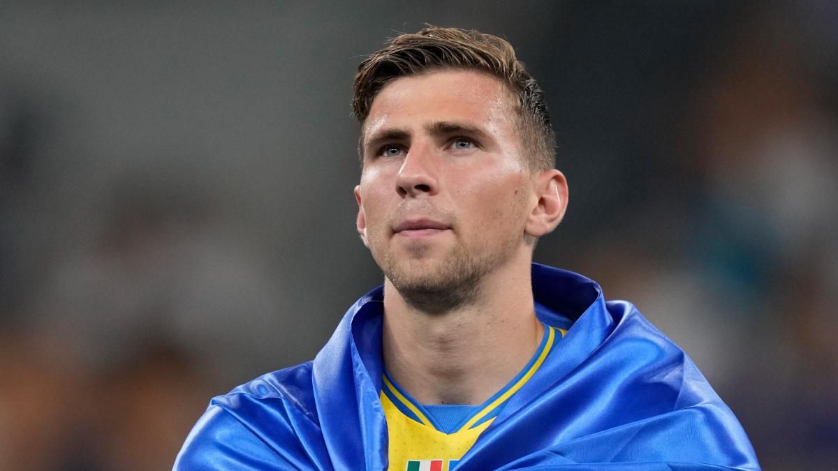 Zabarnyi, jugador de Ucrania