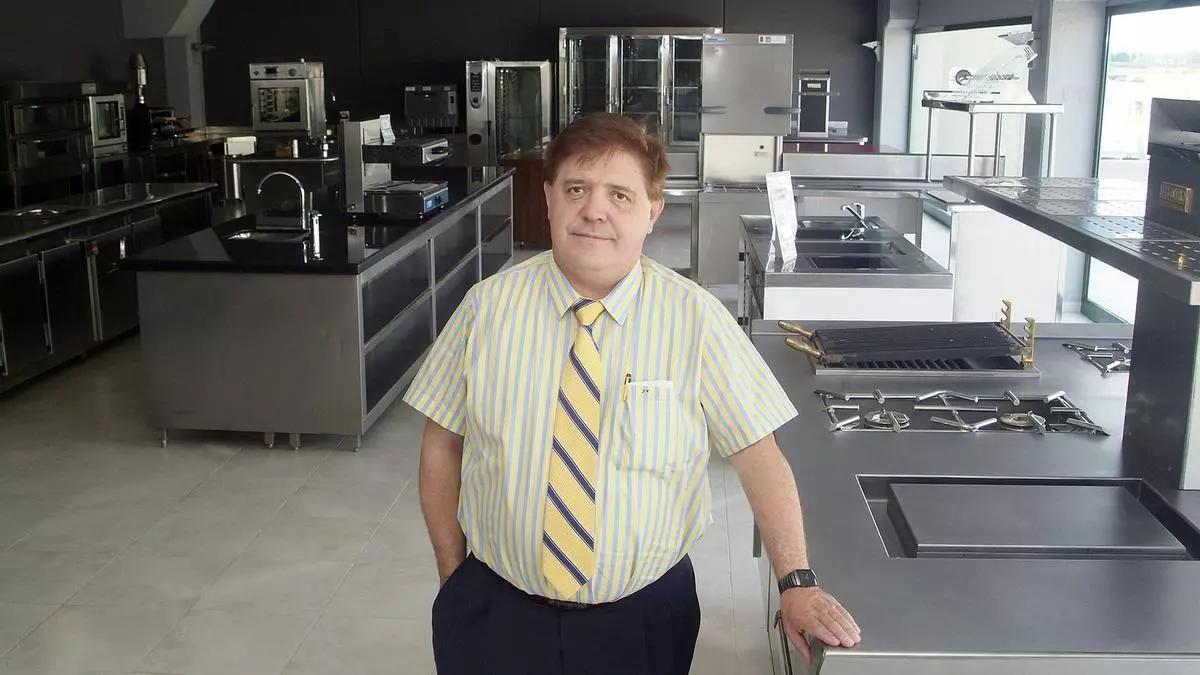 Imatge d'arxiu de Joaquim Casademont a la seu de Garcia&Casademont, a Figueres.