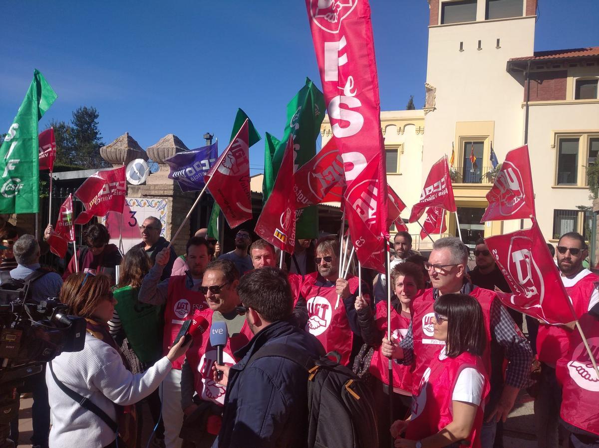 Concentración ante la sede de la Aemet