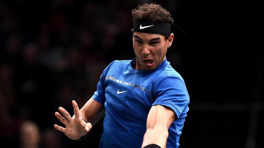 Rafa Nadal, durante el partido ante Hyeon Chung.