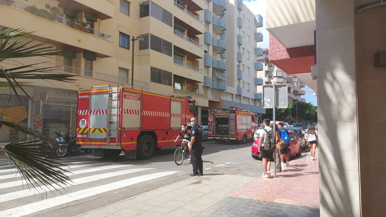 Un incendio en un local de Ibiza