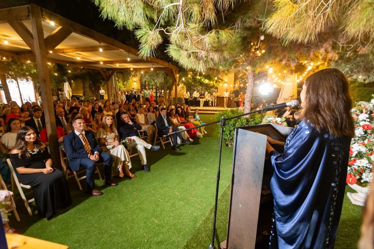 Adriana Vico durante su intervención en el homenaje celebrado este viernes.