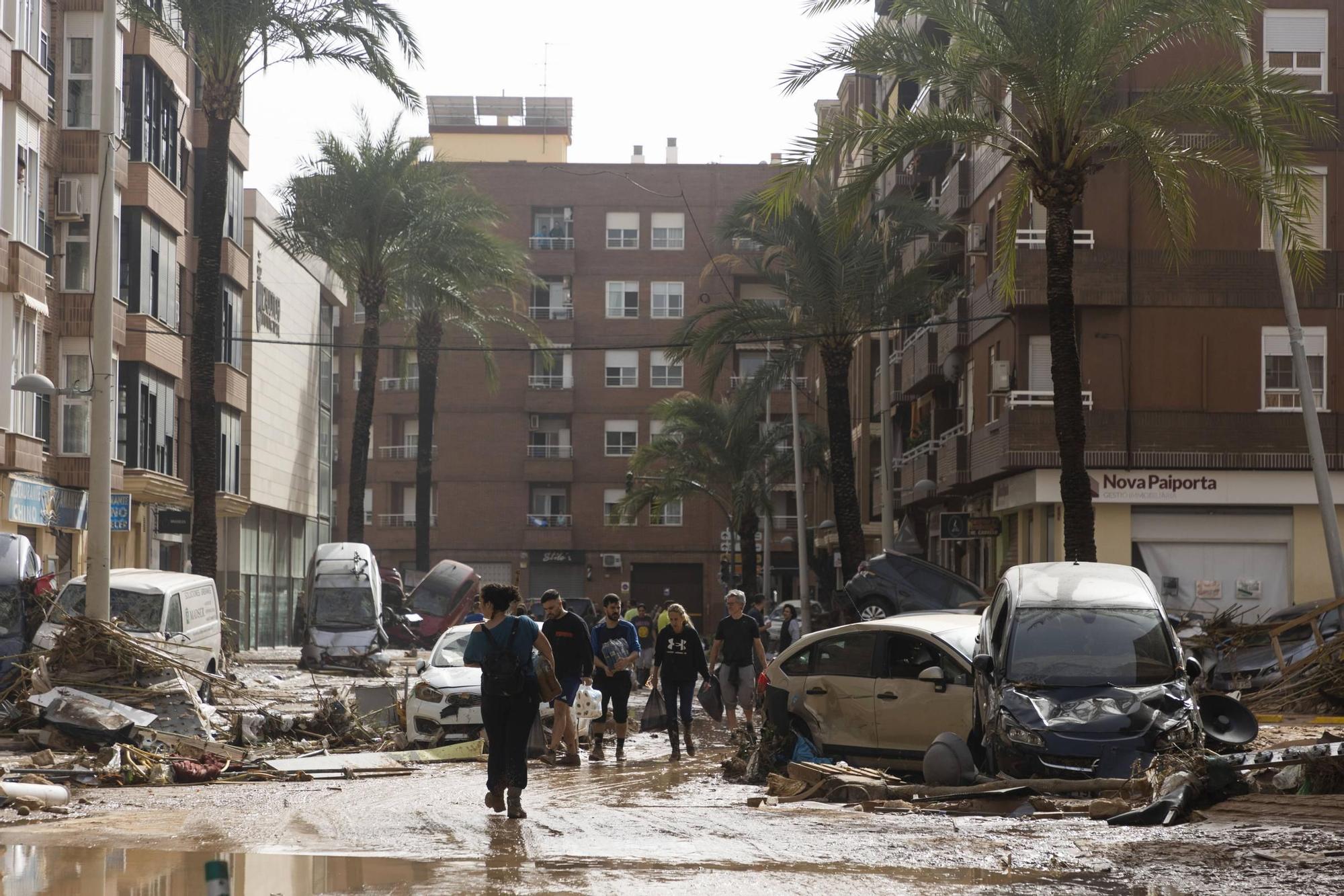 La devastación en Paiporta tras la catástrofe
