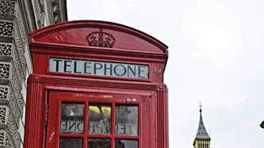 Cabina de teléfono en Londres.