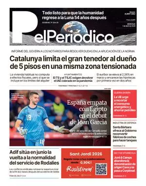 La portada de EL PERIÓDICO del 1 de abril de 2026