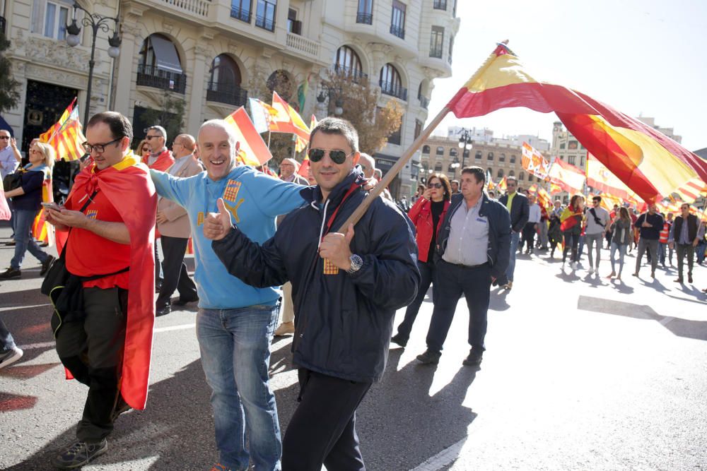 Manifiestación en València contra los 'països catalans'