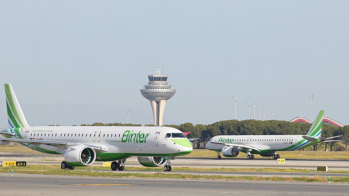 Aviones de Binter en Peinador.